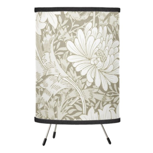 Chrysanthemum Ivory William Morris Tripod Lamp
