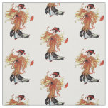 Chrysanthemum Japanese Flower Lady Floral Fabric