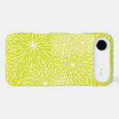 Chrysanthemum Lime Green iPhone Case (Back (Horizontal))