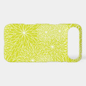 Chrysanthemum Lime Green iPhone Case (Back (Horizontal))