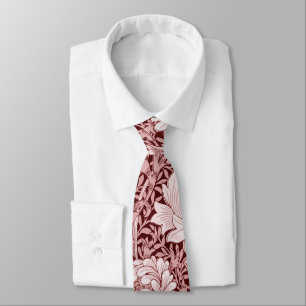 Chrysanthemum Maroon, William Morris Neck Tie
