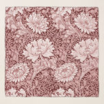 Chrysanthemum Maroon, William Morris Scarf<br><div class="desc">William Morris (24 March 1834 – 3 October 1896) was a British textile designer, poet, novelist, translator, and socialist activist associated with the British Arts and Crafts Movement. He was a major contributor to the revival of traditional British textile arts and methods of production. His literary contributions helped to establish...</div>