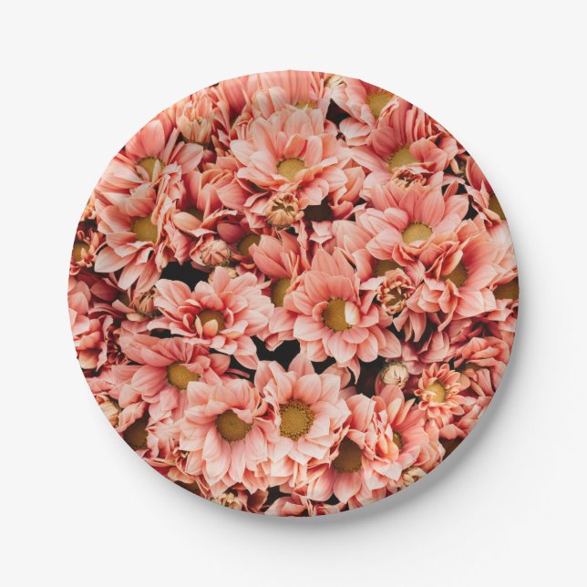 Chrysanthemum Paper Plates (Front)