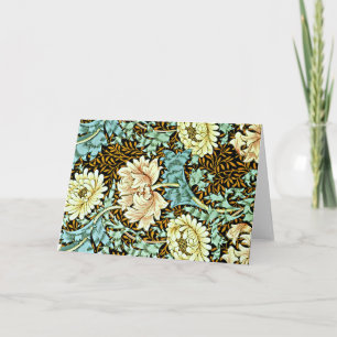 Chrysanthemum Pastels by William Morris, Card