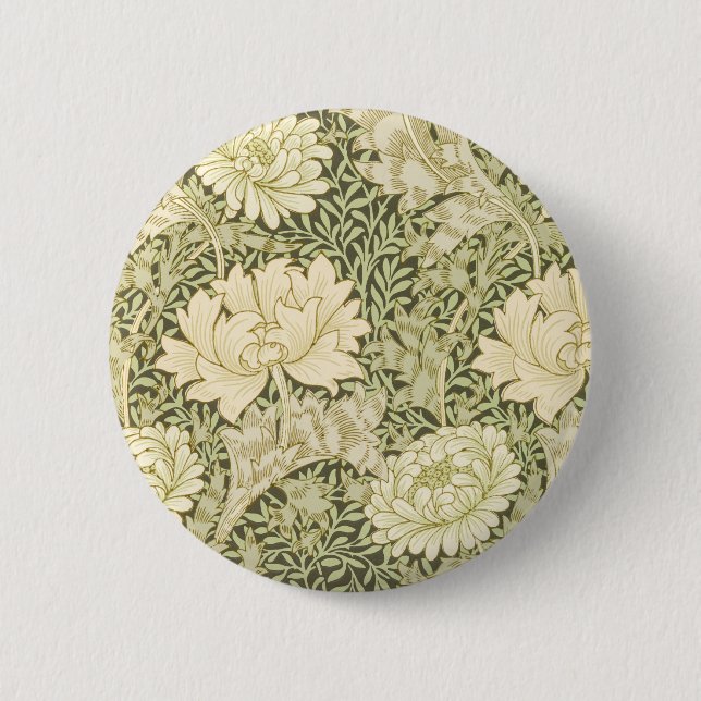 Chrysanthemum pattern (1877) by William Morris Button (Front)