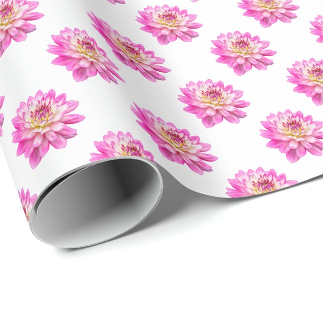Chrysanthemum Pattern - Full Color Wrapping Paper (Roll Corner)