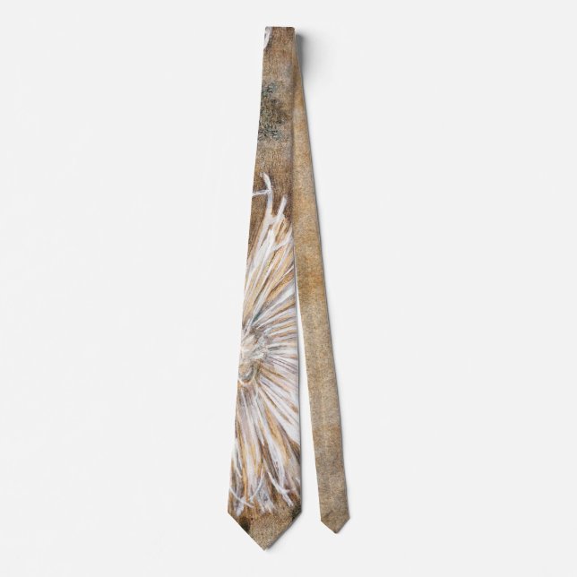 Chrysanthemum - Piet Mondrian - Modern Art Neck Tie (Front)