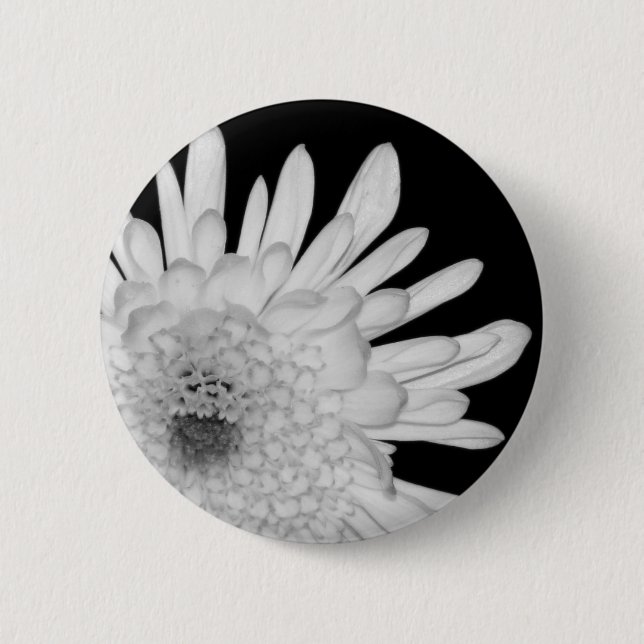 Chrysanthemum Pinback Button (Front)