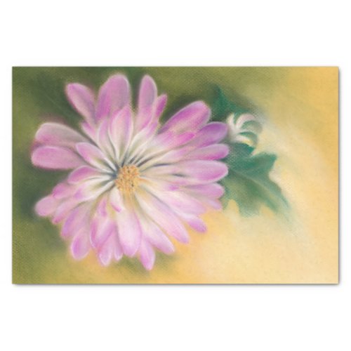 Chrysanthemum Pink and Cream Pastel Floral Tissue Paper