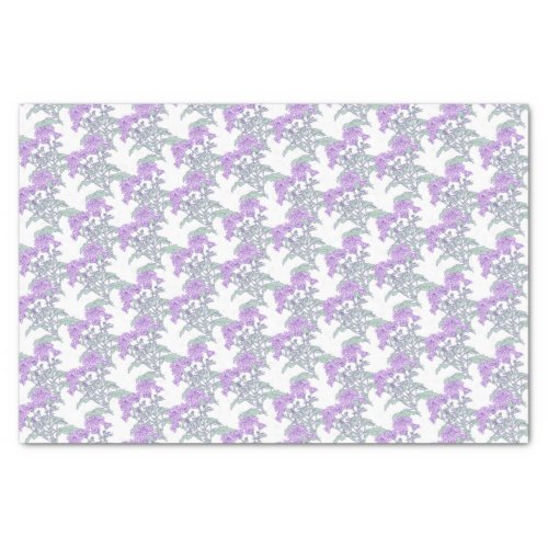 Chrysanthemum purple green white tissue paper