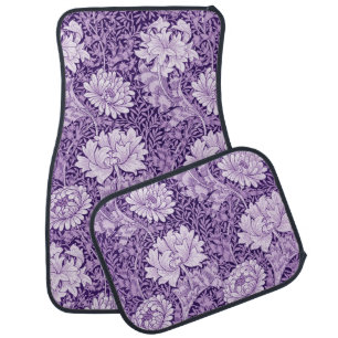 Chrysanthemum Purple, William Morris Car Floor Mat