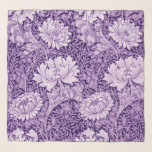 Chrysanthemum Purple, William Morris Scarf<br><div class="desc">William Morris (24 March 1834 – 3 October 1896) was a British textile designer, poet, novelist, translator, and socialist activist associated with the British Arts and Crafts Movement. He was a major contributor to the revival of traditional British textile arts and methods of production. His literary contributions helped to establish...</div>