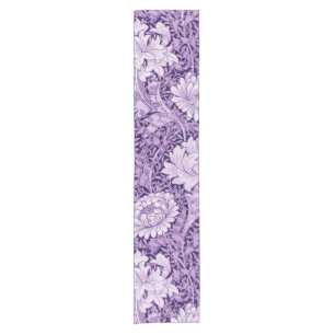 Chrysanthemum Purple, William Morris Short Table Runner