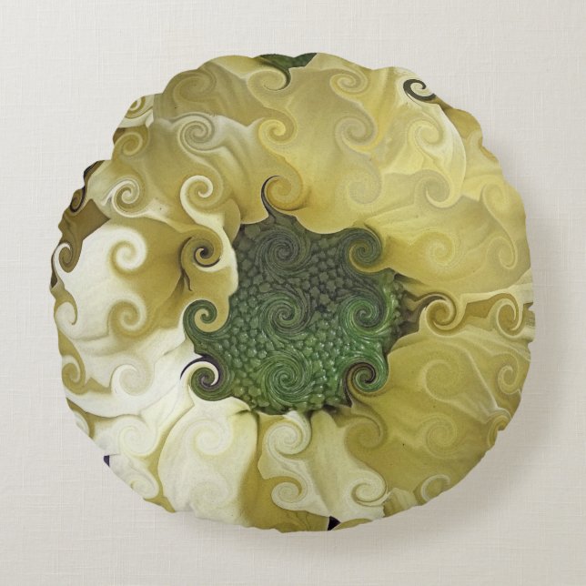 CHRYSANTHEMUM   ROUND PILLOW (Front)