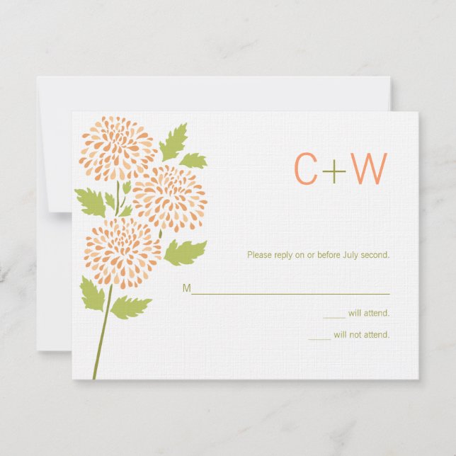 Chrysanthemum RSVP Card (Front)
