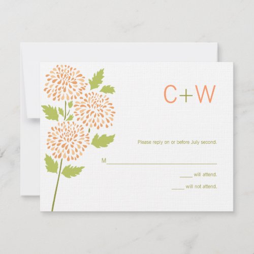 Chrysanthemum RSVP Card