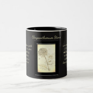 Chrysanthemum Stone Crystal Fairy Two-Tone Coffee Mug