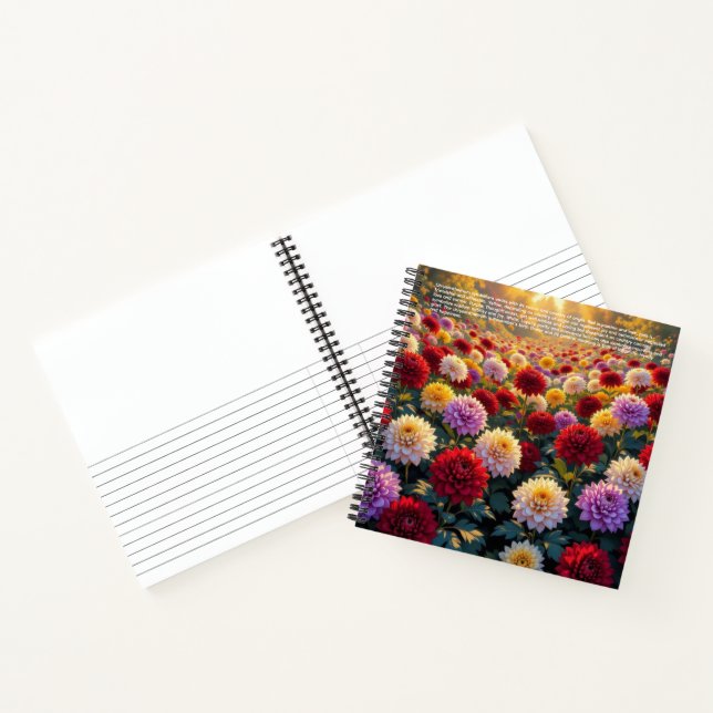 Chrysanthemum Symbolism Notebook (Inside)