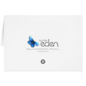 Chrysanthemum "the opening" everyday card (Back Horizontal)