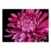 Chrysanthemum "the opening" everyday card (Front Horizontal)