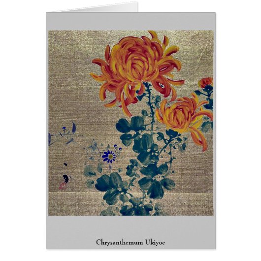 Chrysanthemum Ukiyoe Cards (Front)