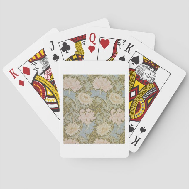'Chrysanthemum' wallpaper, 1876 (wallpaper) Poker Cards (Back)
