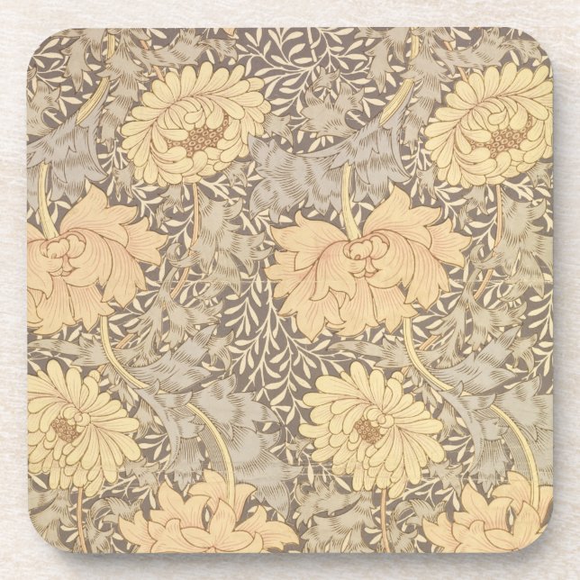 'Chrysanthemum' wallpaper design, 1876 Coaster (Front)