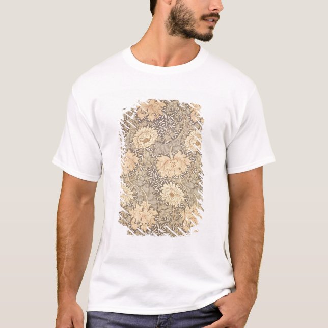 'Chrysanthemum' wallpaper design, 1876 T-Shirt (Front)