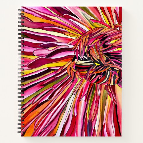 Chrysanthemum watercolor art flower notebook