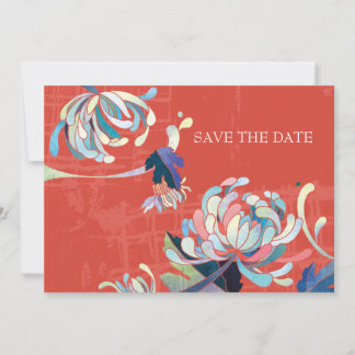 Chrysanthemum Wedding Save the Date Invitations