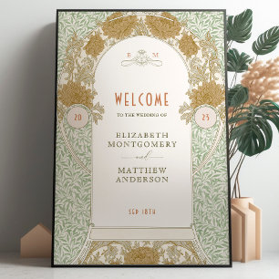 Chrysanthemum Welcome Art Nouveau William Morris F Foam Board