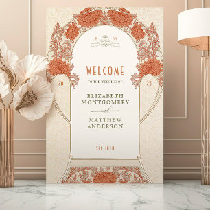 Chrysanthemum Welcome Art Nouveau William Morris Foam Board