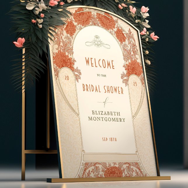 Chrysanthemum Welcome Bridal Shower William Morris Foam Board (Creator Uploaded)