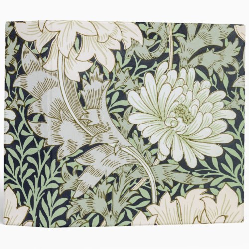 Chrysanthemum William Morris 3 Ring Binder