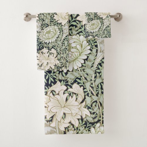 Chrysanthemum William Morris Bath Towel Set
