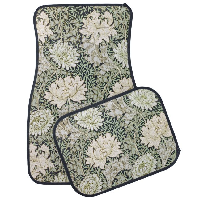 Chrysanthemum, William Morris Car Floor Mat (Set)