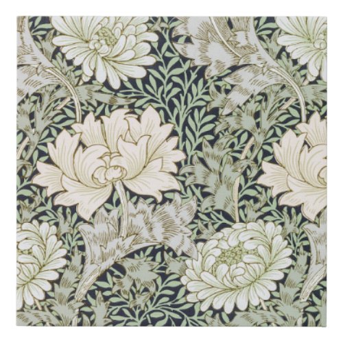 Chrysanthemum William Morris Faux Canvas Print