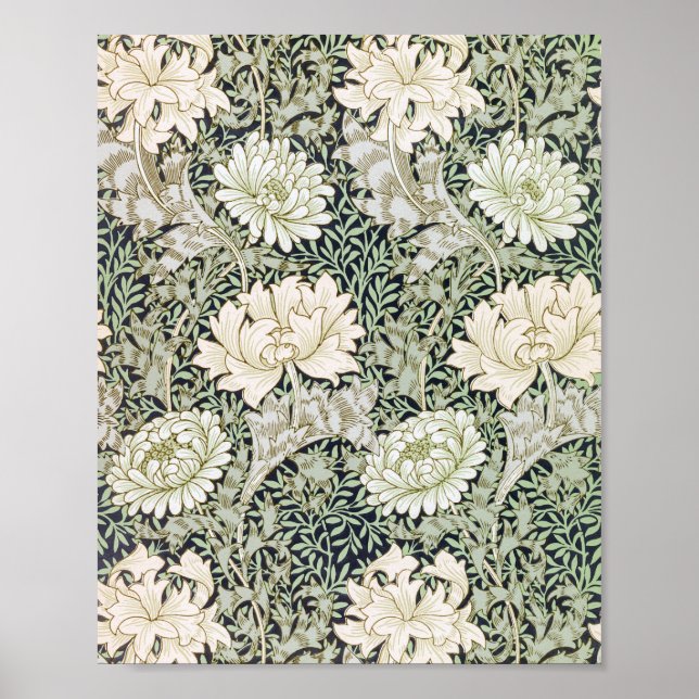 Chrysanthemum, William Morris Poster (Front)