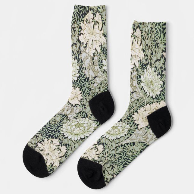 Chrysanthemum, William Morris Socks (Left)
