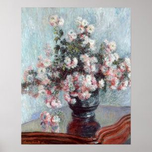 Chrysanthemums (1882) by Claude Monet Poster