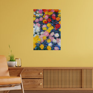 Chrysanthemums by Claude Monet Poster