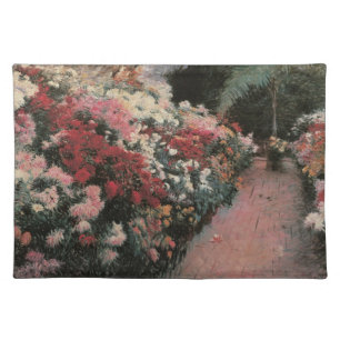 Chrysanthemums by Dennis Bunker Miller, Fine Art Cloth Placemat