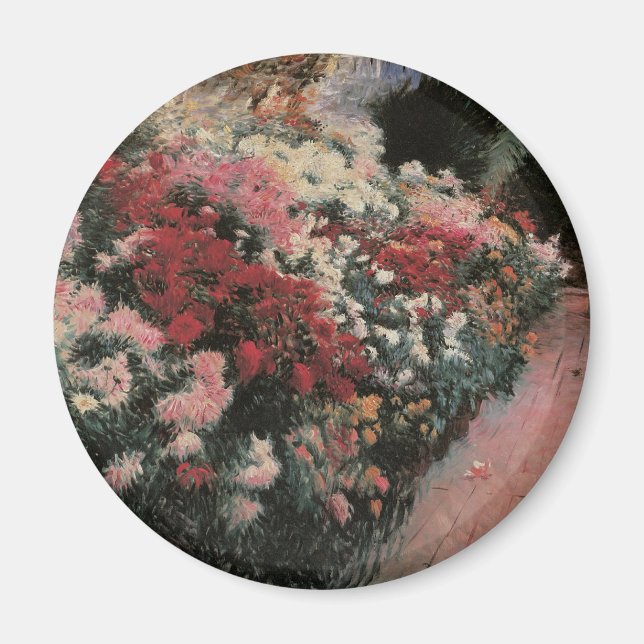 Chrysanthemums by Dennis Bunker Miller, Fine Art Magnet (Front)