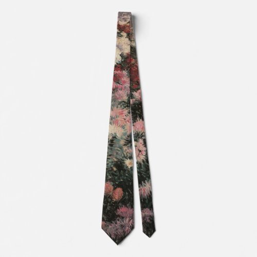 Chrysanthemums by Dennis Bunker Miller Fine Art Neck Tie