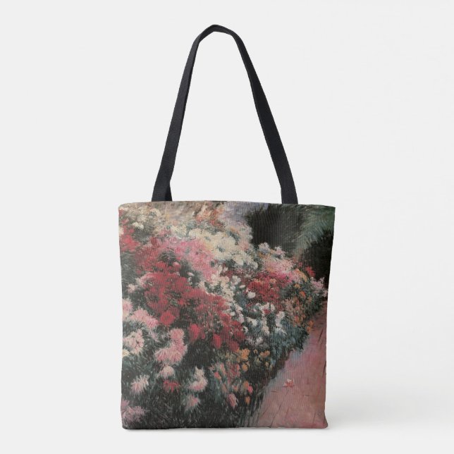 Chrysanthemums by Dennis Bunker Miller, Fine Art Tote Bag (Back)
