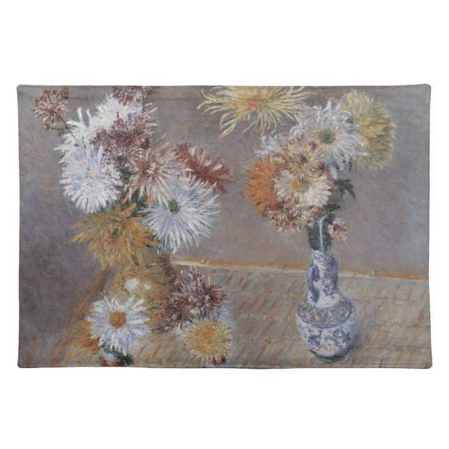 Chrysanthemums by Gustave Caillebotte Placemat (Front)