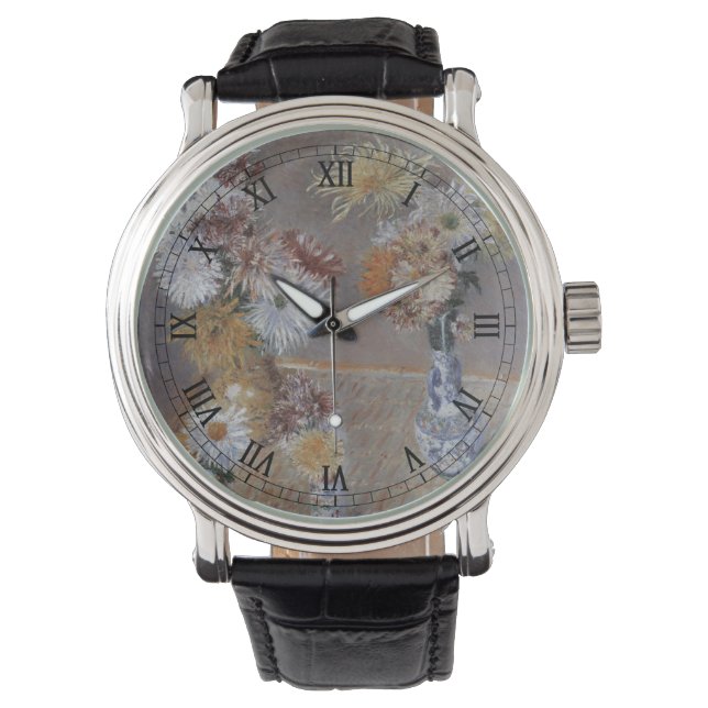 Chrysanthemums by Gustave Caillebotte Watch (Front)
