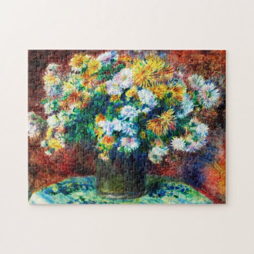 Chrysanthemums by Pierre_Auguste Renoir Jigsaw Puzzle