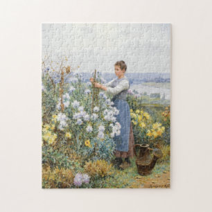 Chrysanthemums Daniel Ridgway Knight Jigsaw Puzzle