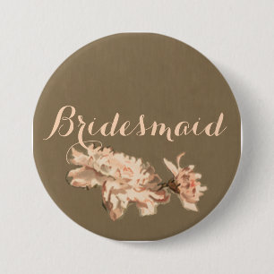 Chrysanthemums in a Bottle Bridesmaid Button